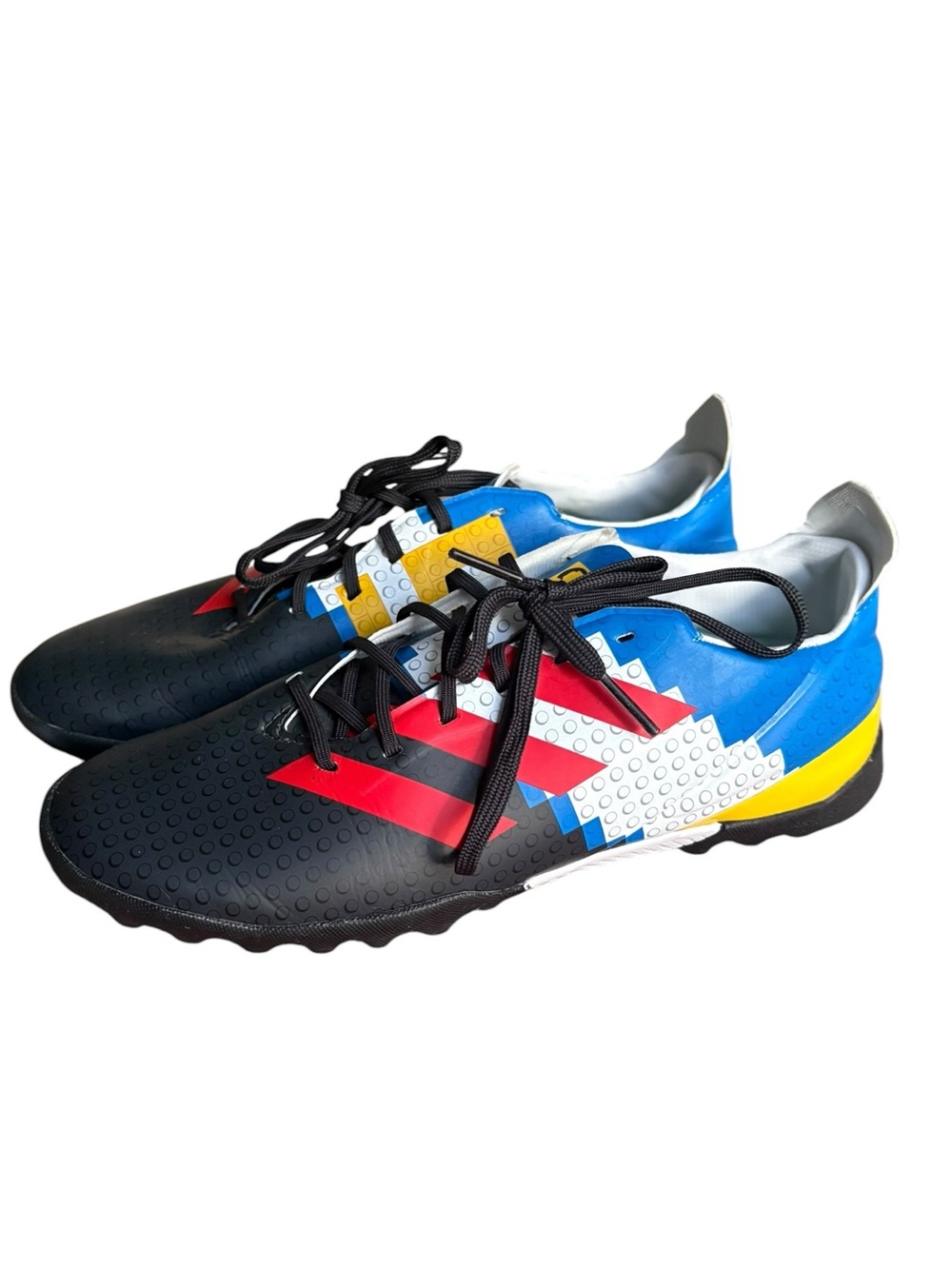 Adidas Soccer Turf Youth Mens 6 Blue Gamemode Lego Spell Out Logo Shoes size 4